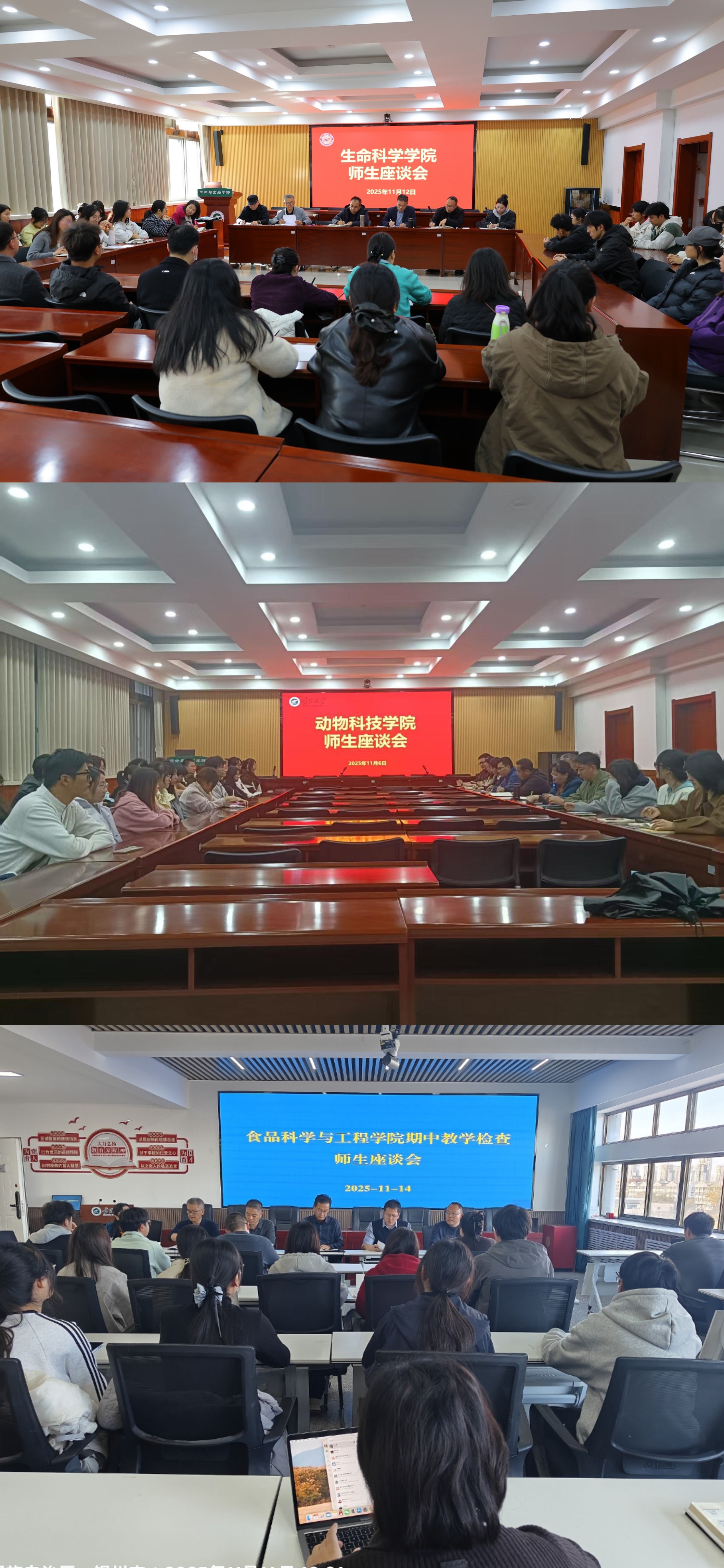 生命与食品学部扎实开展2025-2026学年秋季学期期中教学检查